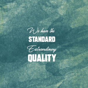 We have a standard, Extraordinary quality and service!