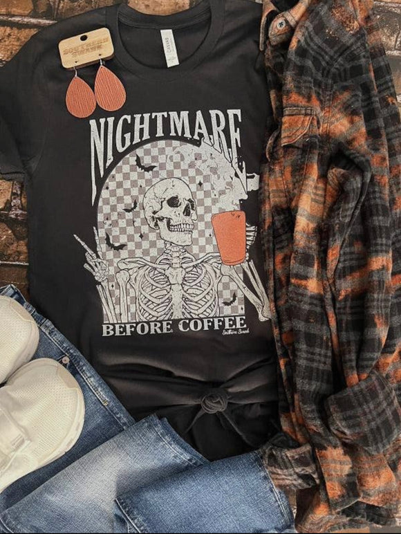 Nightmare Before Coffee Tee