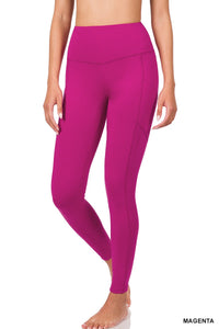 WIDE WAISTBAND POCKET LEGGINGS