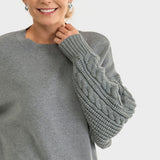 Knit Sleeve Sweater