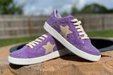 Purple & Gold Sneakers