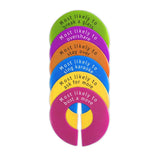 Capabunga GlassWhere™ Claim Your Glass Set of 6  Colored Slogans